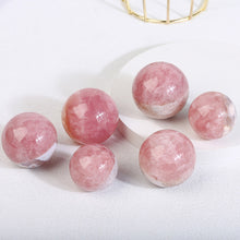 Load image into Gallery viewer, Beautiful Rose Quartz With Flower Agate Sphere