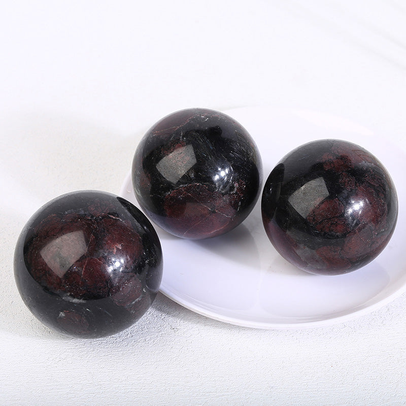 Fireworks Garnet Sphere