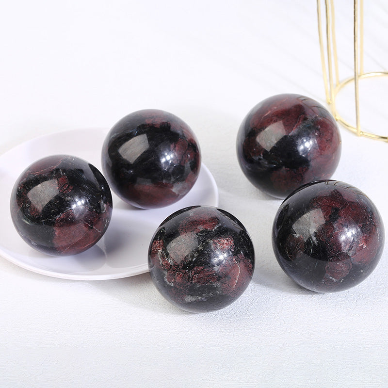 Fireworks Garnet Sphere