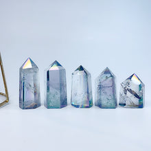 Load image into Gallery viewer, Aura Clear Quartz Tower/Point