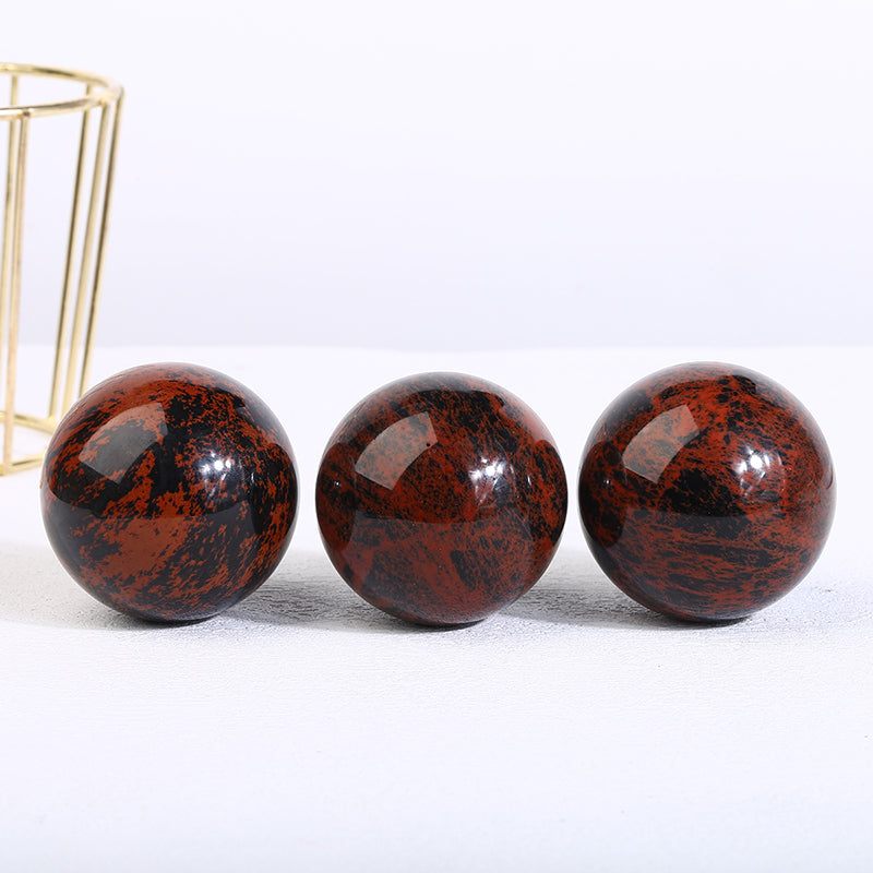 Mahogany Obsidian  Sphere