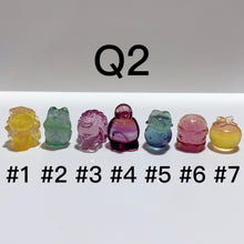 Load image into Gallery viewer, Mini Fluorite Carving Q-T