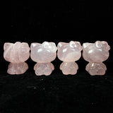 Rose Quartz Hello Kitty Carving