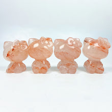 Load image into Gallery viewer, Fire Quartz Hello Kitty Carving