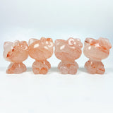 Fire Quartz Hello Kitty Carving