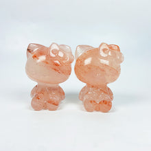 Load image into Gallery viewer, Fire Quartz Hello Kitty Carving