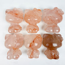 Load image into Gallery viewer, Fire Quartz Hello Kitty Carving