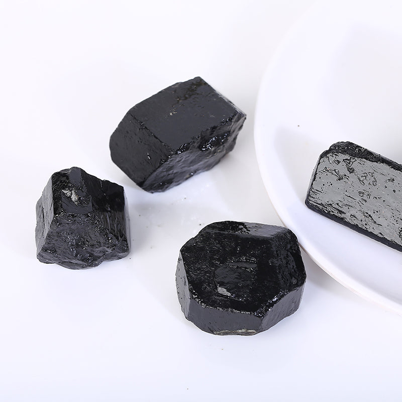 Black Tourmaline   Raw Stone