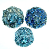 Natural Labradorite Lion Head Carvings