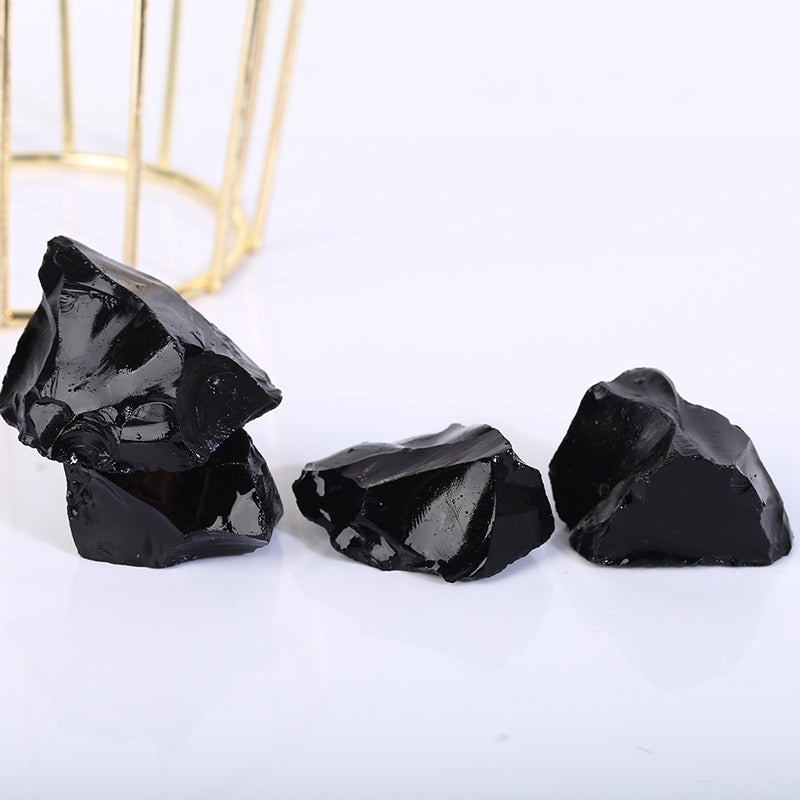 Black Obsidian  Raw Stone