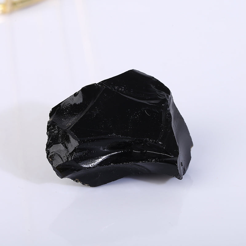 Black Obsidian  Raw Stone