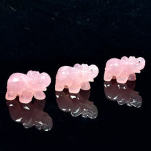 Load image into Gallery viewer, Beautiful Rose Qquartz Elephant Carvings