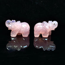 Load image into Gallery viewer, Beautiful Rose Qquartz Elephant Carvings