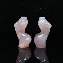 Load image into Gallery viewer, Beautiful Rose Quartz Lady Body Carvings