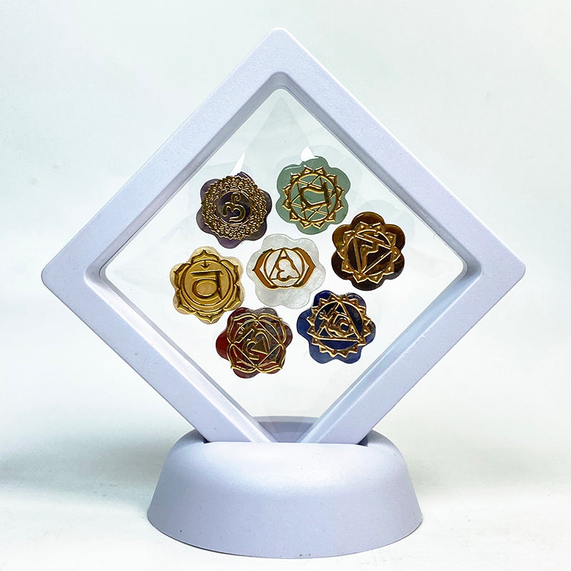 Chakra Worry Stone (round shape/flower shape)