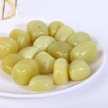 Load image into Gallery viewer, Lemon Yellow Jade Tumble