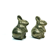 Load image into Gallery viewer, Cute Pyrite Rabbit Carvings