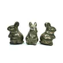 Load image into Gallery viewer, Cute Pyrite Rabbit Carvings