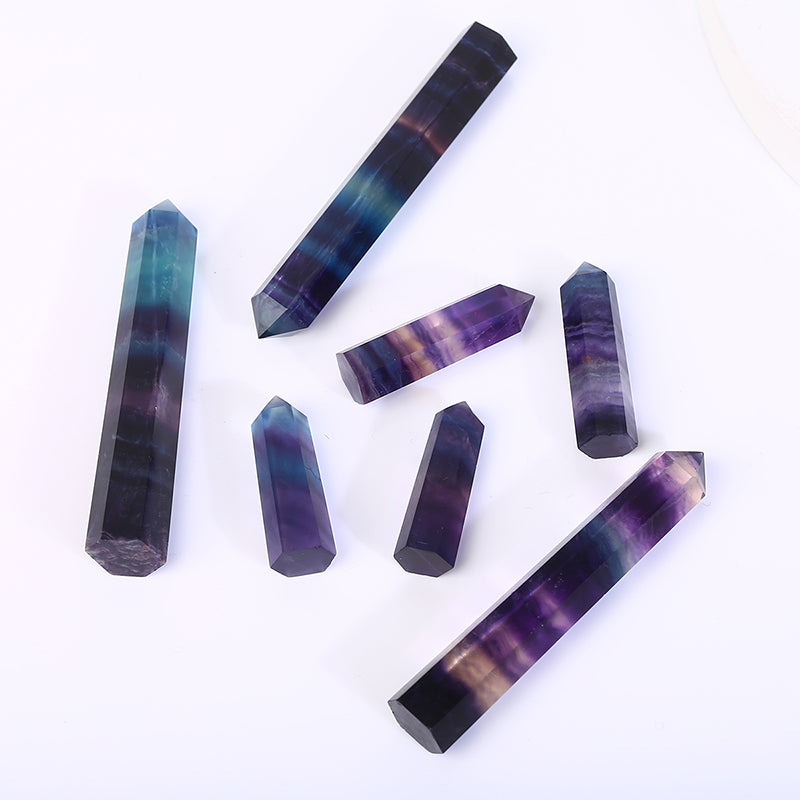 Small Size Rainbow Fluorite Tower/Point