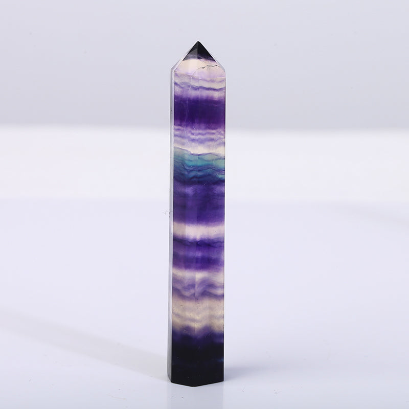 Small Size Rainbow Fluorite Tower/Point