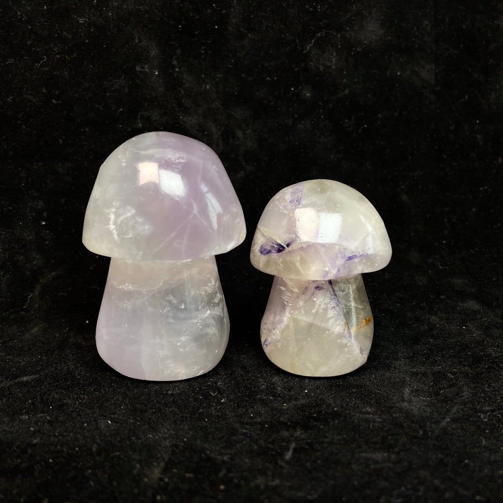 Lavender Fluorite Mushroom