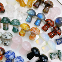 Load image into Gallery viewer, Mix Colorful Crystal Mushroom Stone Carving Home Tank Decoration