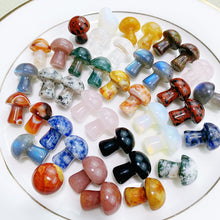 Load image into Gallery viewer, Mix Colorful Crystal Mushroom Stone Carving Home Tank Decoration