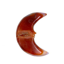 Load image into Gallery viewer, Druzy Carnelian Moon Face Carving