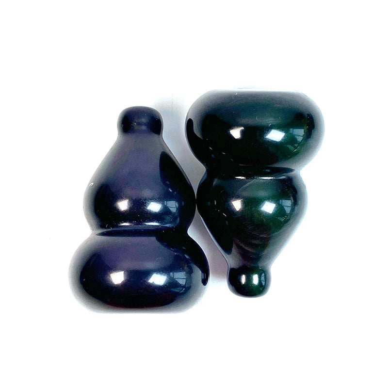 Beautiful Rainbow Obsidian Gourd