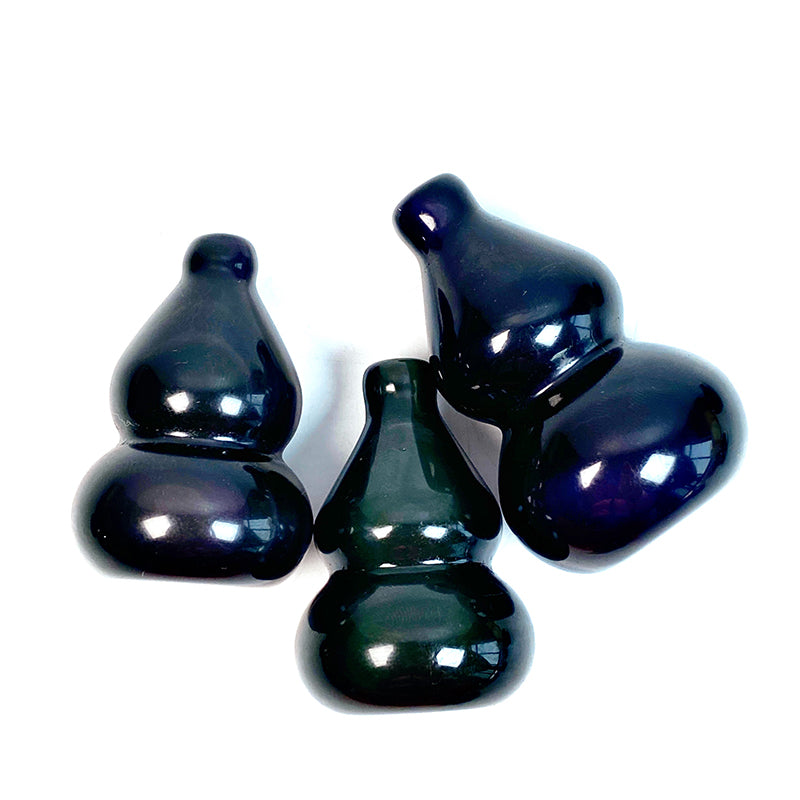 Beautiful Rainbow Obsidian Gourd