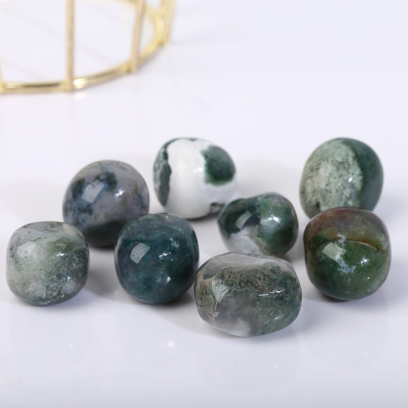 Moss Agate Tumble