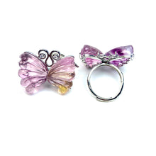 Load image into Gallery viewer, Beautiful Fluorite Butterfly Rings