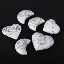 Load image into Gallery viewer, Howlite Heart/Moon