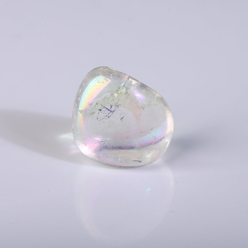 Aura Clear Quartz Tumble