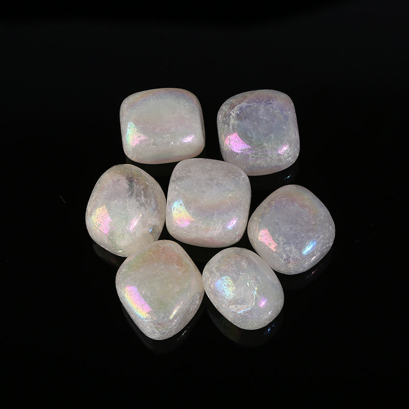 Aura Clear Quartz Tumble