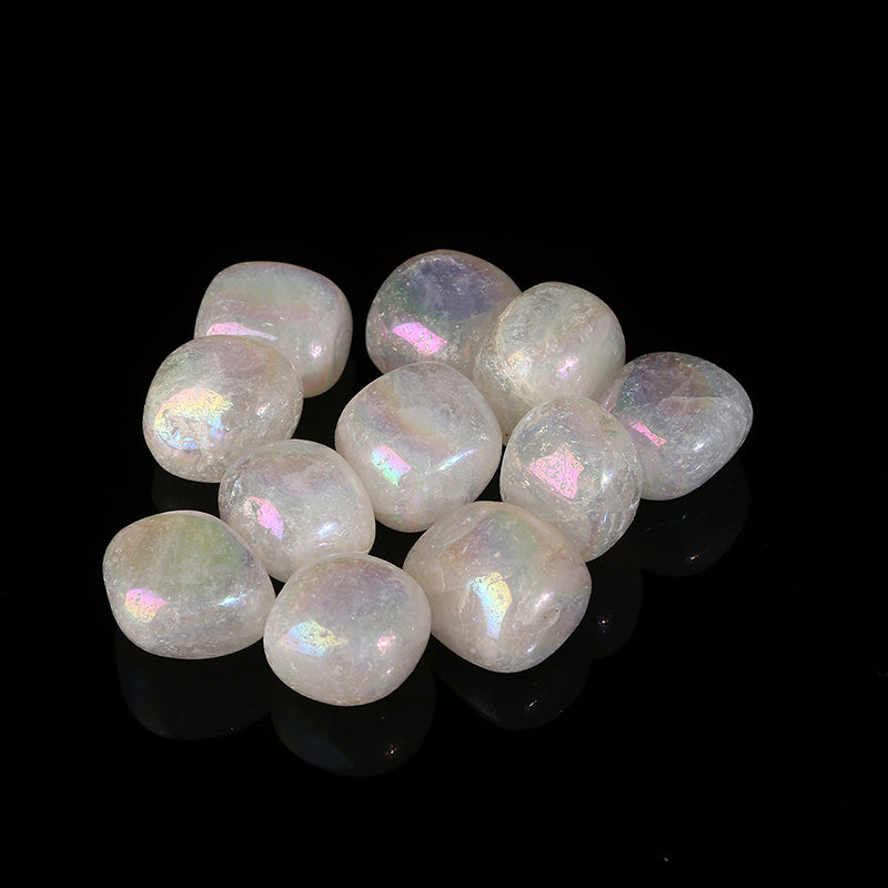 Aura Clear Quartz Tumble