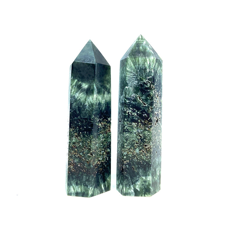 Natural Seraphinite Tower/Point