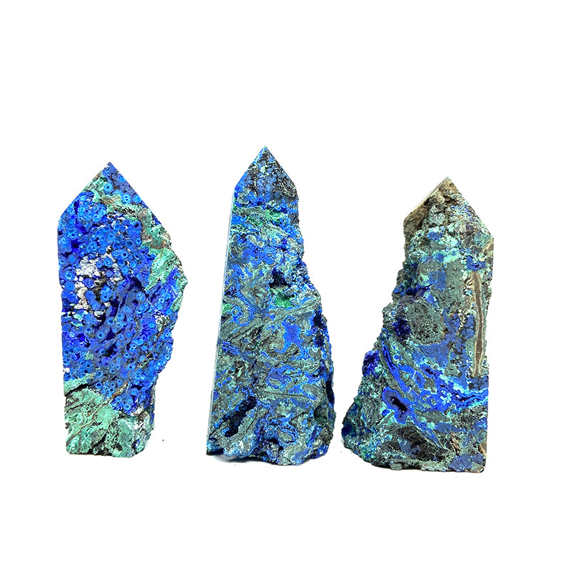 Natural Azurite With Chrysocolla Tower/Point