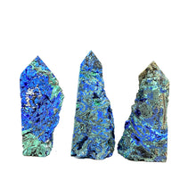 Load image into Gallery viewer, Natural Azurite With Chrysocolla Tower/Point