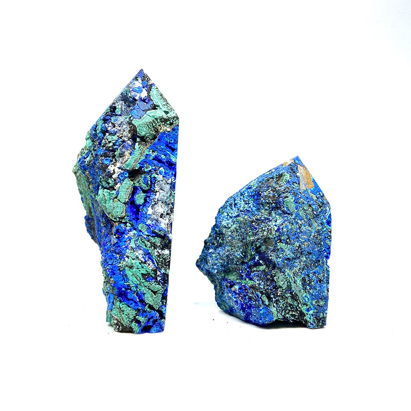 Natural Azurite With Chrysocolla Tower/Point